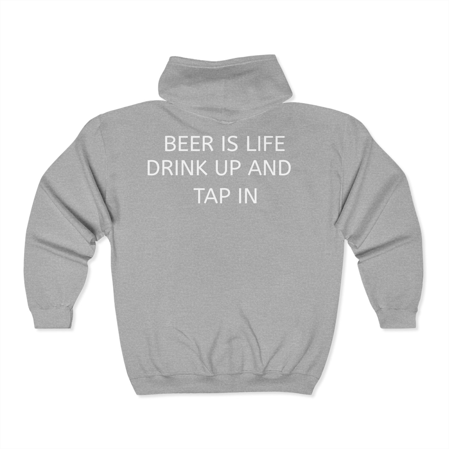 Men's SkullTap Full Zip Hoodie - Perfect for Brewery Lovers