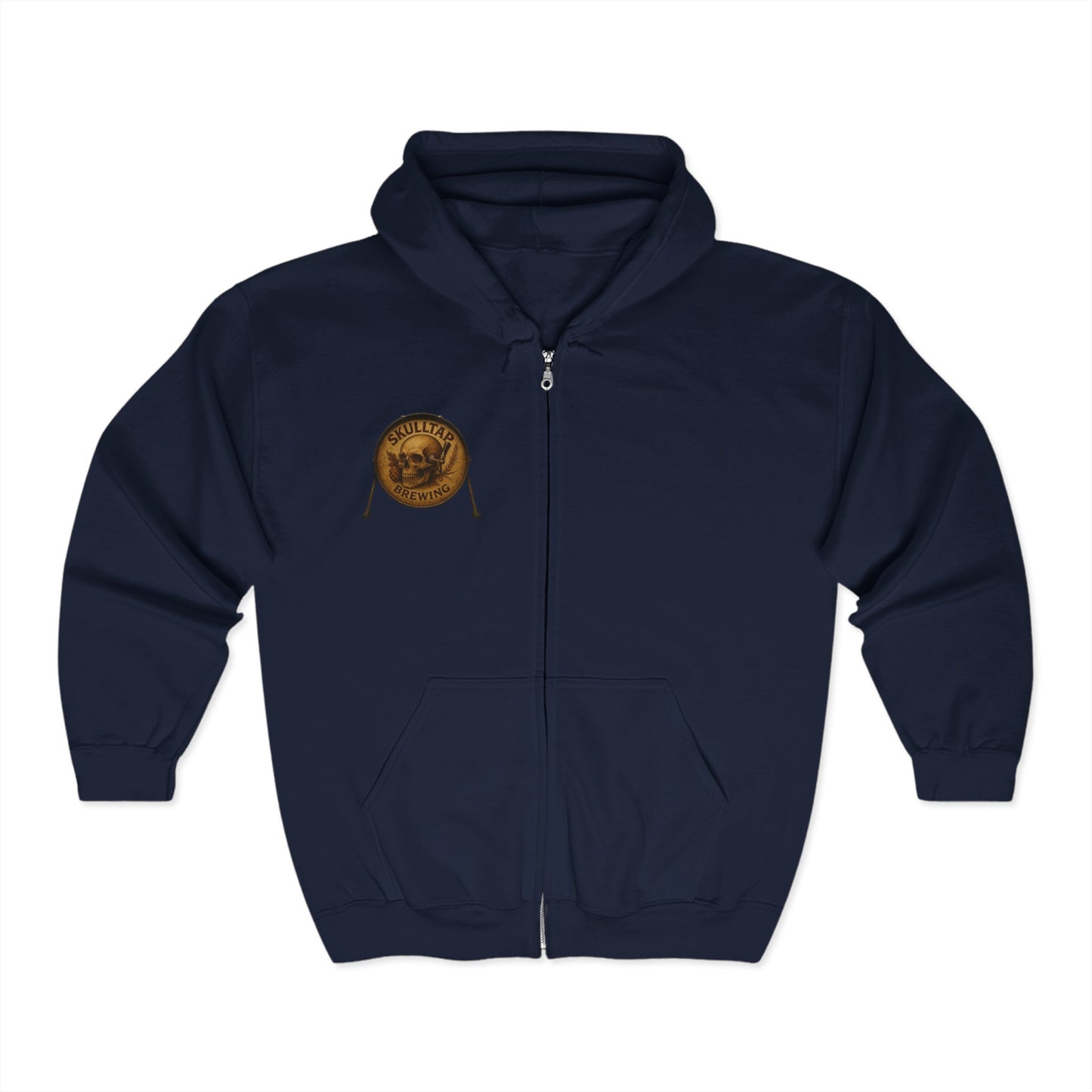 Men's SkullTap Full Zip Hoodie - Perfect for Brewery Lovers