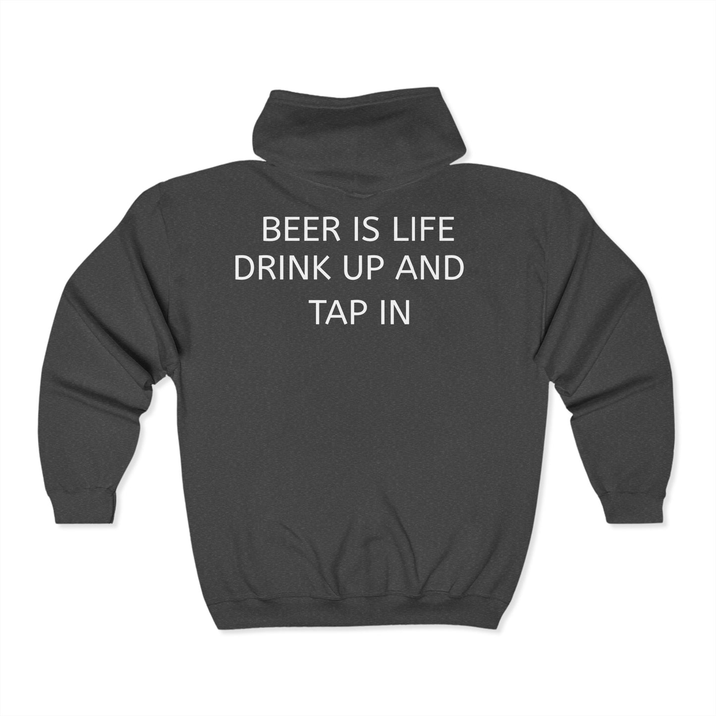 Men's SkullTap Full Zip Hoodie - Perfect for Brewery Lovers