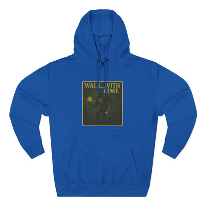 Walk... With lime three panel fleece hoodie- Sasquatch cut