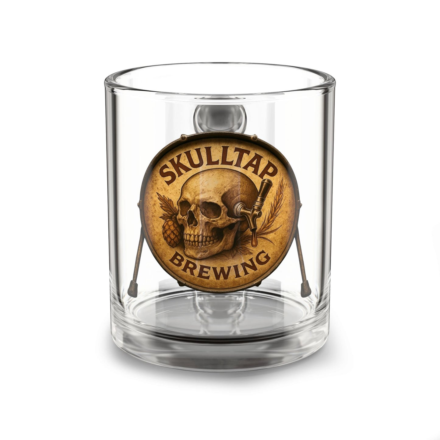 THE TAP MUG- 10oz SkullTap Glass Mug